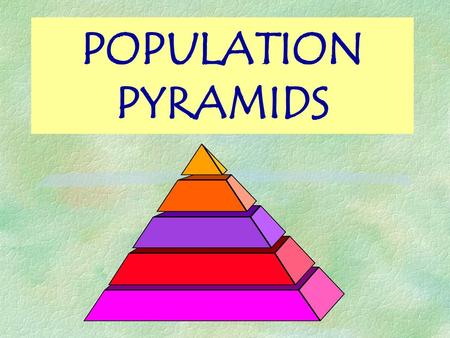 POPULATION PYRAMIDS.