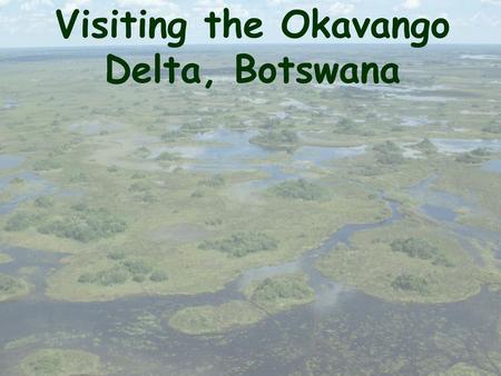 Visiting the Okavango Delta, Botswana