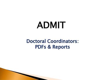 Doctoral Coordinators: