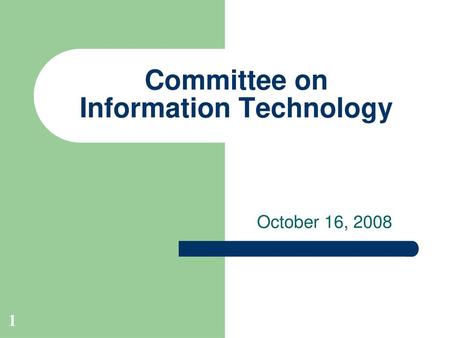 Committee on Information Technology