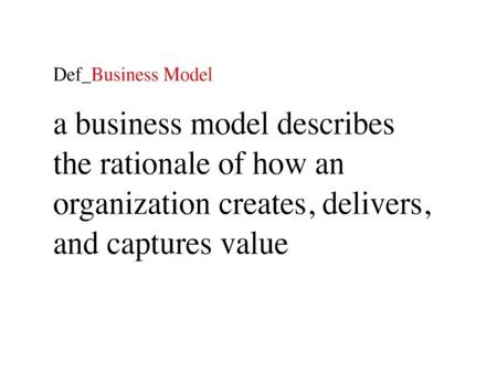 Osterwalder, A. et al (2009). Osterwalder, A. et al (2009)