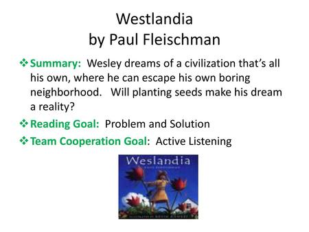 Westlandia by Paul Fleischman