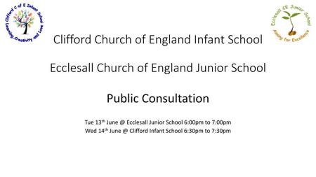 Public Consultation Tue 13th Ecclesall Junior School 6:00pm to 7:00pm