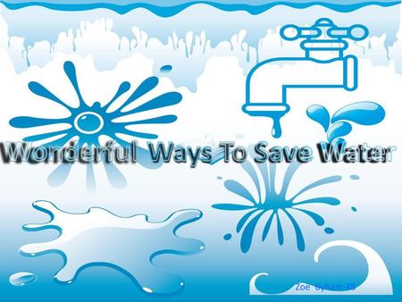 Wonderful Ways To Save Water