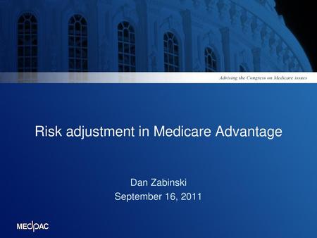 Risk adjustment in Medicare Advantage