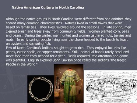 Native American Culture in North Carolina