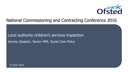 National Commissioning and Contracting Conference 2016