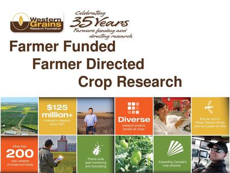 Farmer Funded Farmer Directed Crop Research