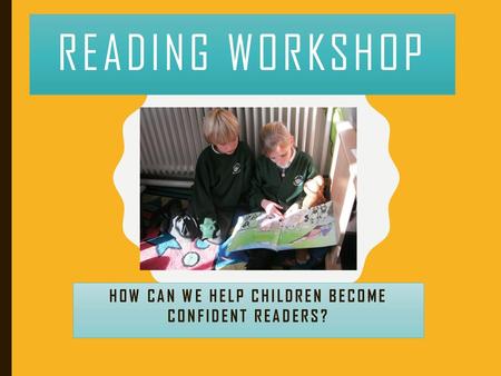 How can we help children become confident readers?