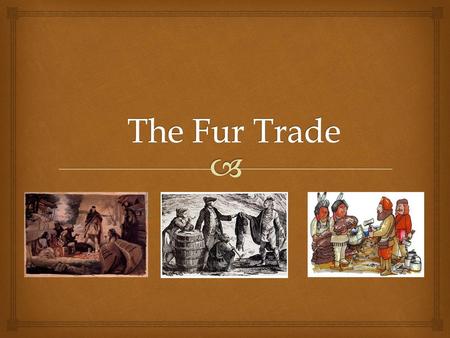 The Fur Trade.