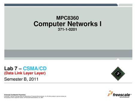 Lab 7 – CSMA/CD (Data Link Layer Layer)