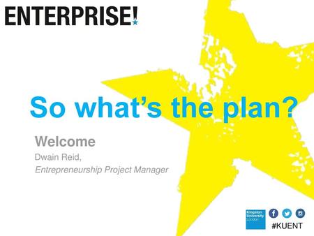 Welcome Dwain Reid, Entrepreneurship Project Manager