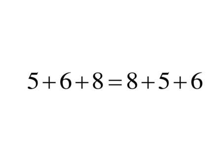 Commutative Property of Addition