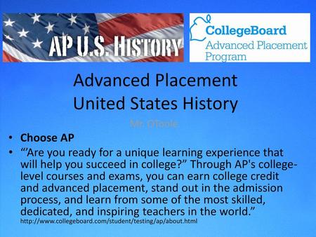 Advanced Placement United States History