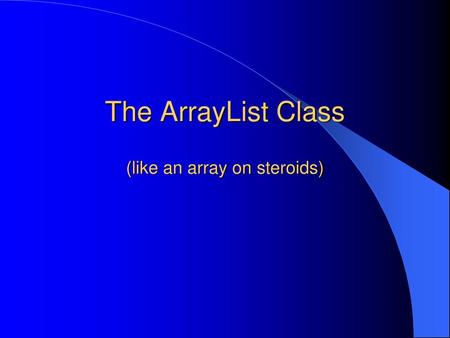 (like an array on steroids)