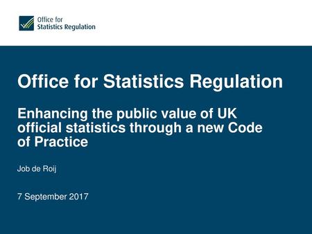 Office for Statistics Regulation