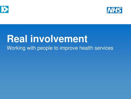 Working with people to improve health services