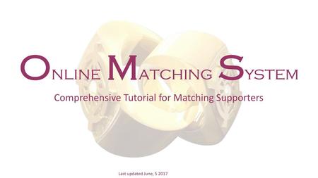 Online Matching System