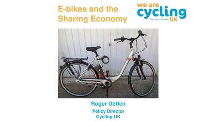 E-bikes and the Sharing Economy