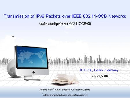 Transmission of IPv6 Packets over IEEE OCB Networks