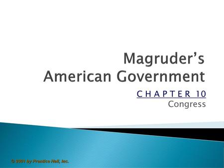 Magruder’s American Government