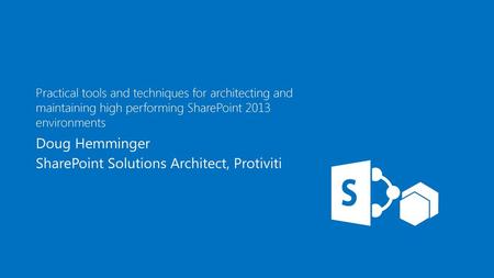 SharePoint Solutions Architect, Protiviti