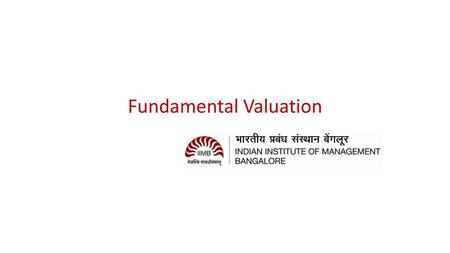 Fundamental Valuation