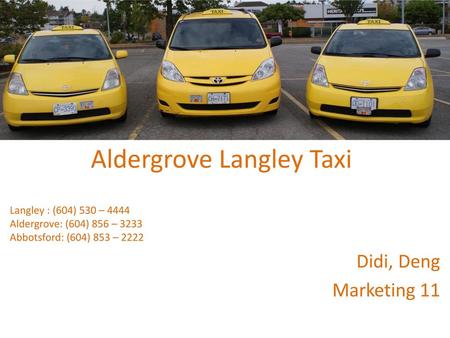 Aldergrove Langley Taxi