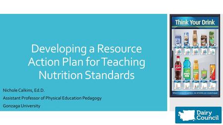 Developing a Resource Action Plan for Teaching Nutrition Standards