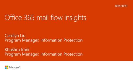 Office 365 mail flow insights