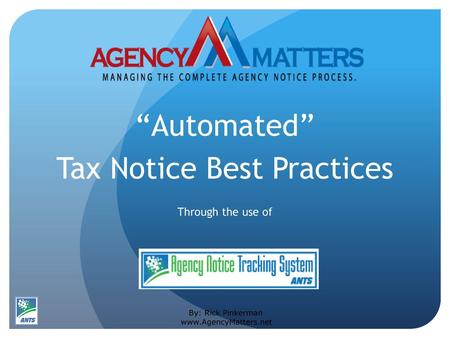 “Automated” Tax Notice Best Practices