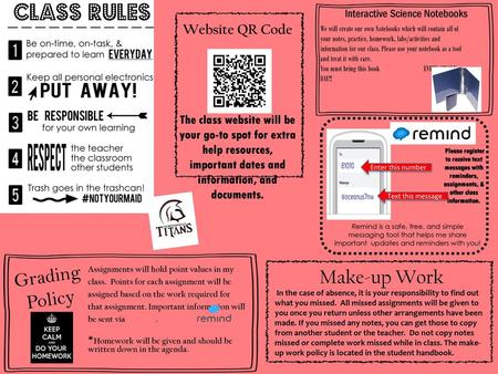 Grading Policy Make-up Work Website QR Code