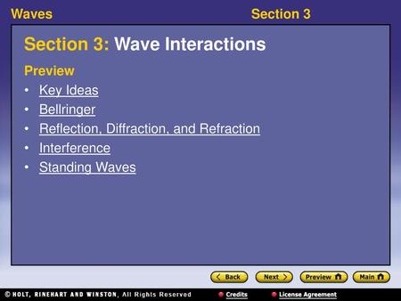 Section 3: Wave Interactions