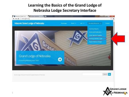 Nebraska Lodge Secretary Interface