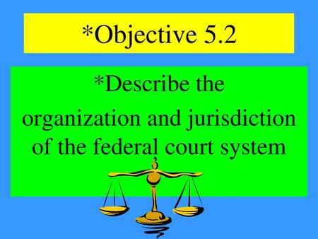 organization and jurisdiction of the federal court system