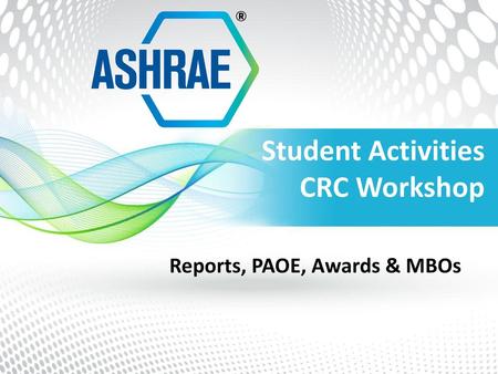 Student Activities CRC Workshop