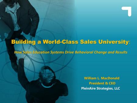 Building a World-Class Sales University: