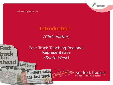 Fast Track Teaching Regional Representative