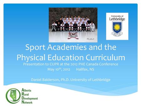 Sport Academies and the Physical Education Curriculum