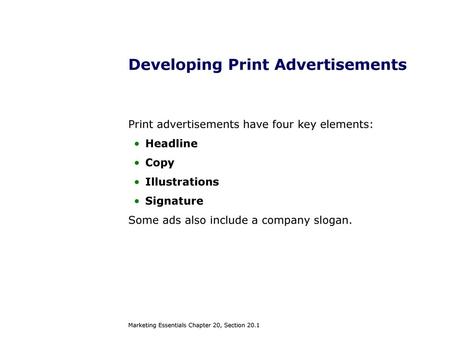 Developing Print Advertisements