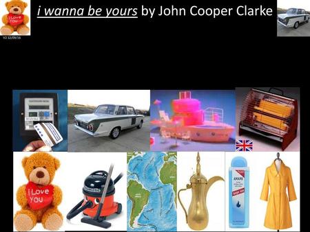 i wanna be yours by John Cooper Clarke