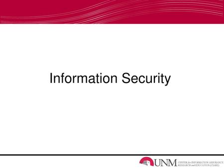 Information Security.