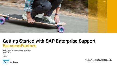 SAP Digital Business Services (DBS) June, 2017