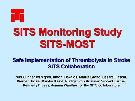 SITS Monitoring Study SITS-MOST