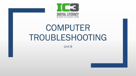 Computer troubleshooting