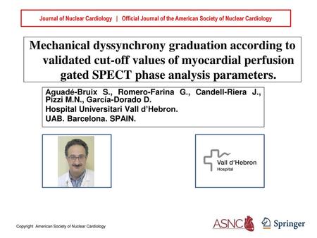 Journal of Nuclear Cardiology | Official Journal of the American Society of Nuclear Cardiology Mechanical dyssynchrony graduation according to validated.