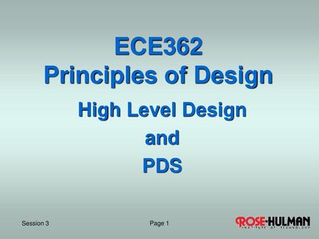 ECE362 Principles of Design