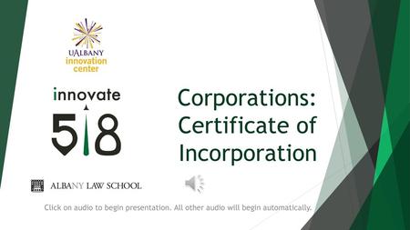 Corporations: Certificate of Incorporation