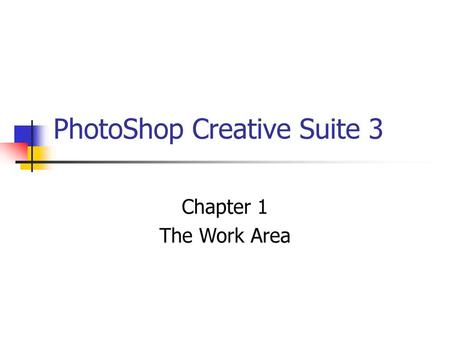 PhotoShop Creative Suite 3