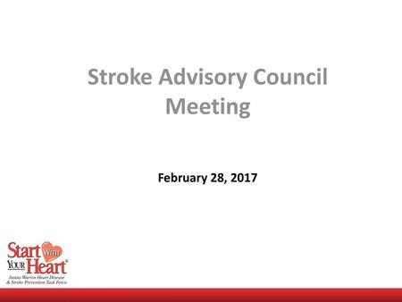 Stroke Advisory Council Meeting